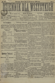 Dziennik dla Wszystkich i Anonsowy. R. 7, 1889, nr 143