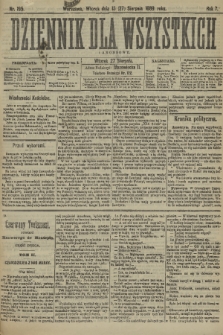 Dziennik dla Wszystkich i Anonsowy. R. 7, 1889, nr 195