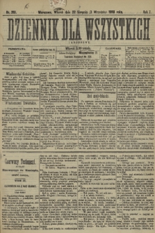 Dziennik dla Wszystkich i Anonsowy. R. 7, 1889, nr 201