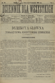 Dziennik dla Wszystkich i Anonsowy. R. 7, 1889, nr 251