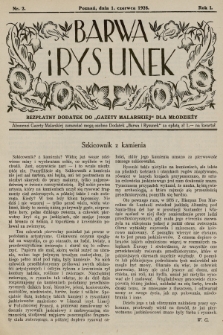 Barwa i Rysunek : bezpłatny dodatek do „Gazety Malarskiej” dla młodzieży. 1928, nr 2