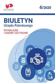 Biuletyn Urzędu Patentowego. Wynalazki i Wzory Użytkowe. 2020, nr 6