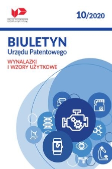 Biuletyn Urzędu Patentowego. Wynalazki i Wzory Użytkowe. 2020, nr 10