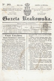 Gazeta Krakowska. 1834, nr 285
