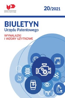 Biuletyn Urzędu Patentowego. Wynalazki i Wzory Użytkowe. 2021, nr 20