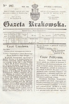Gazeta Krakowska. 1834, nr 287