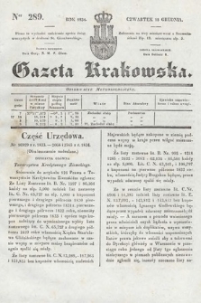 Gazeta Krakowska. 1834, nr 289