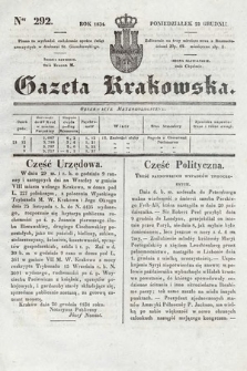 Gazeta Krakowska. 1834, nr 292