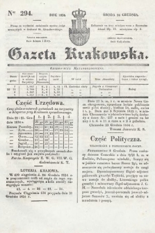Gazeta Krakowska. 1834, nr 294