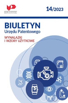 Biuletyn Urzędu Patentowego. Wynalazki i Wzory Użytkowe. 2023, nr 14