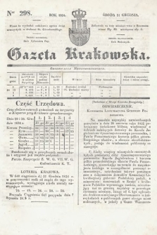 Gazeta Krakowska. 1834, nr 298