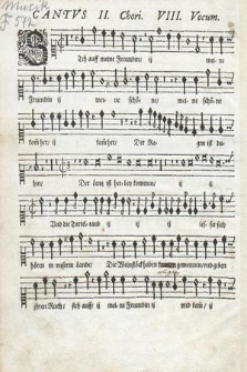 Ein Gesang auß dem 2. Capitel Hohenlieds Salomonis [...]. II Cantvs