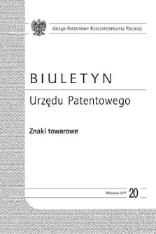 Biuletyn Urzędu Patentowego. Znaki Towarowe. 2017, nr 20