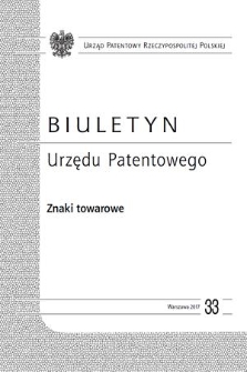 Biuletyn Urzędu Patentowego. Znaki Towarowe. 2017, nr 33