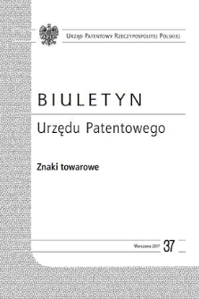 Biuletyn Urzędu Patentowego. Znaki Towarowe. 2017, nr 37