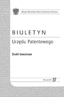 Biuletyn Urzędu Patentowego. Znaki Towarowe. 2018, nr 37