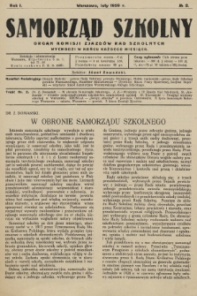 Samorząd Szkolny : organ Komisji Zjazdów Rad Szkolnych. 1929, No 2