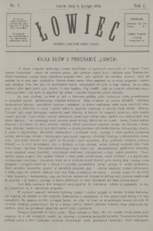 Łowiec. R. 1, 1878, nr 2