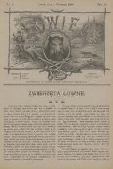 Łowiec. R. 3, 1880, nr 9