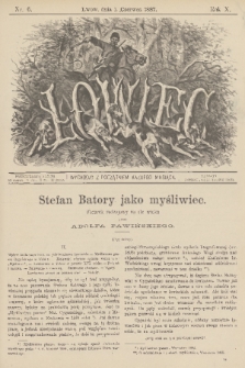 Łowiec. R. 10, 1887, nr 6