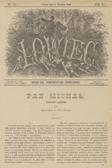 Łowiec : organ Gal. Towarzystwa Łowieckiego. R. 11, 1888, nr 12