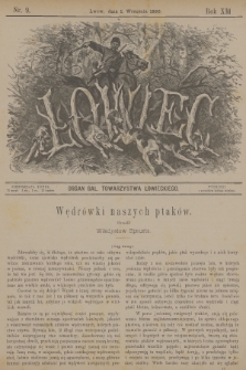 Łowiec : organ Gal. Towarzystwa Łowieckiego. R. 13, 1890, nr 9