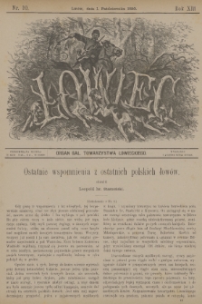 Łowiec : organ Gal. Towarzystwa Łowieckiego. R. 13, 1890, nr 10