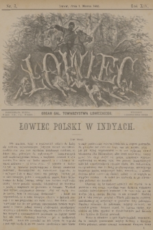 Łowiec : organ Gal. Towarzystwa Łowieckiego. R. 14, 1891, nr 3