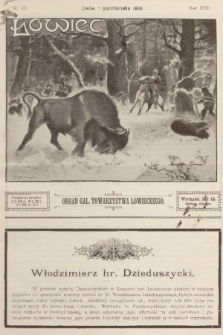Łowiec : organ Gal. Towarzystwa Łowieckiego. R. 22, 1899, nr 19