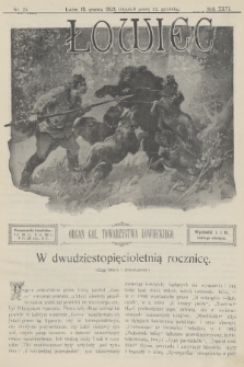 Łowiec : organ Gal. Towarzystwa Łowieckiego. R. 26, 1903, nr 24