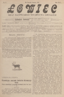Łowiec : organ Małopolskiego Towarzystwa Łowieckiego. R. 43, 1922, nr 3