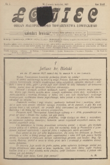 Łowiec : organ Małopolskiego Towarzystwa Łowieckiego. R. 43, 1922, nr 4