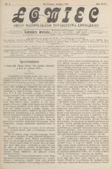 Łowiec : organ Małopolskiego Towarzystwa Łowieckiego. R. 43, 1922, nr 8