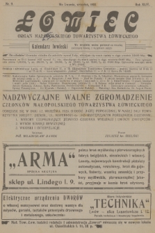 Łowiec : organ Małopolskiego Towarzystwa Łowieckiego. R. 44, 1923, nr 9