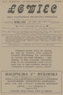Łowiec : organ Małopolskiego Towarzystwa Łowieckiego. R. 47, 1926, nr 10