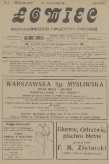 Łowiec : organ Małopolskiego Towarzystwa Łowieckiego. R. 48, 1927, nr 7
