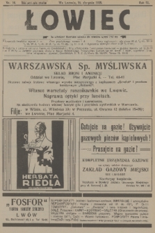 Łowiec : organ Małopolskiego Towarzystwa Łowieckiego. R. 50[!], 1928, nr 16