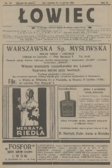 Łowiec : organ Małopolskiego Towarzystwa Łowieckiego. R. 50[!], 1928, nr 18