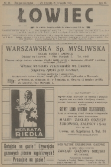 Łowiec : organ Małopolskiego Towarzystwa Łowieckiego. R. 50[!], 1928, nr 22