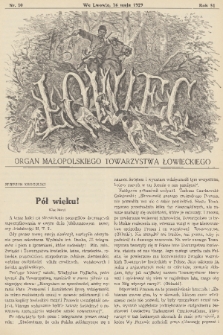 Łowiec : organ Małopolskiego Towarzystwa Łowieckiego. R. 51, 1929, nr 10