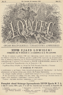 Łowiec : organ Małopolskiego Towarzystwa Łowieckiego. R. 51, 1929, nr 12