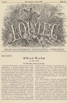 Łowiec : organ Małopolskiego Towarzystwa Łowieckiego. R. 51, 1929, nr 13