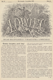 Łowiec : organ Małopolskiego Towarzystwa Łowieckiego. R. 51, 1929, nr 17