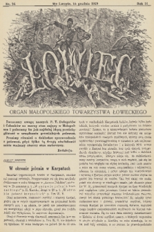 Łowiec : organ Małopolskiego Towarzystwa Łowieckiego. R. 51, 1929, nr 24