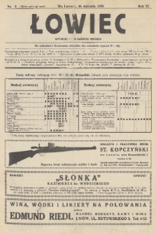 Łowiec : organ Małopolskiego Towarzystwa Łowieckiego. R. 52, 1930, nr 2