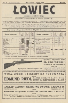 Łowiec : organ Małopolskiego Towarzystwa Łowieckiego. R. 52, 1930, nr 5