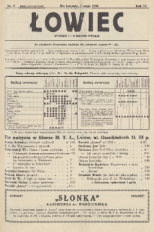Łowiec : organ Małopolskiego Towarzystwa Łowieckiego. R. 52, 1930, nr 9