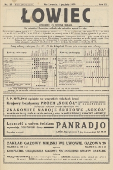 Łowiec : organ Małopolskiego Towarzystwa Łowieckiego. R. 52, 1930, nr 23