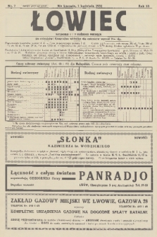 Łowiec : organ Małopolskiego Towarzystwa Łowieckiego. R. 53, 1931, nr 7