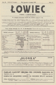 Łowiec : organ Małopolskiego Towarzystwa Łowieckiego. R. 53, 1931, nr 10